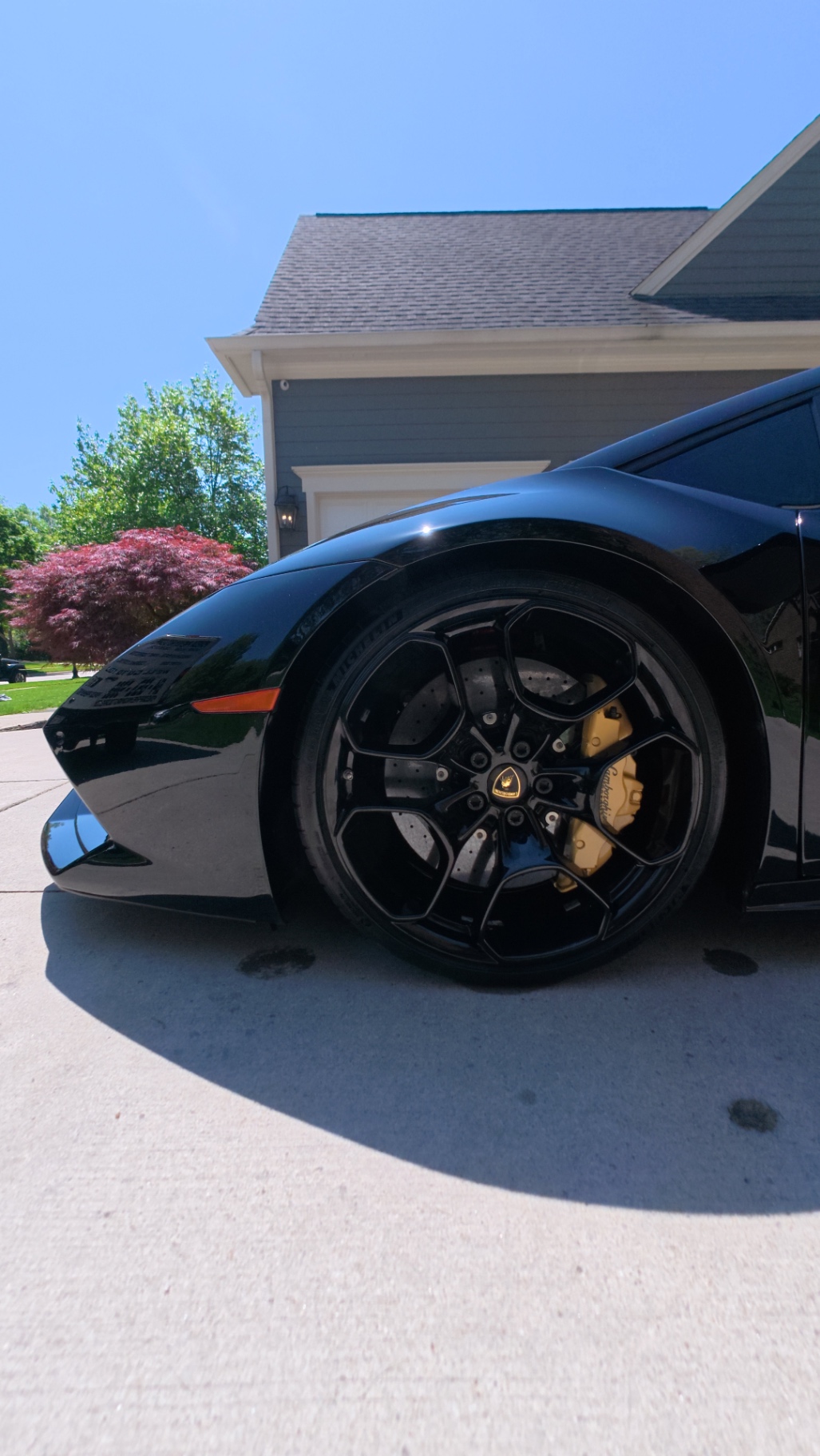 Lamborghini wheel and paint finish after Poveda paint correction