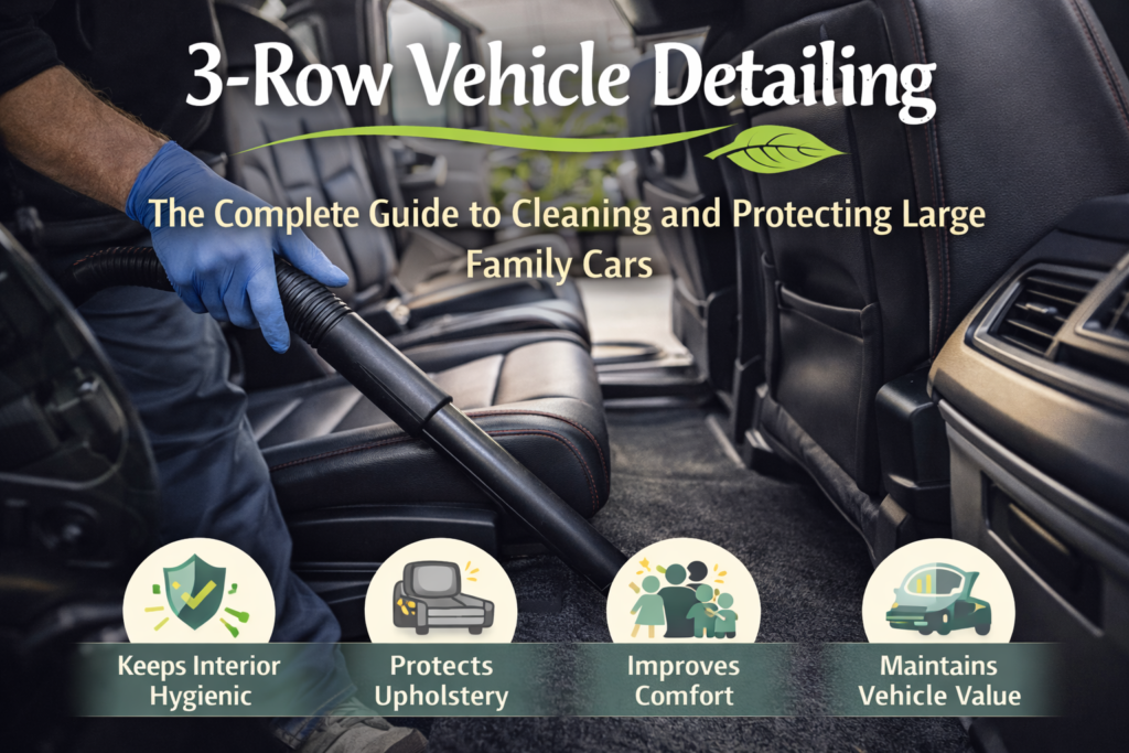 3-Row Vehicle Detailing: The Complete Guide to Cleaning and Protecting Large Family Cars
